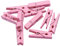 Anawakia Lot de 50 mini pinces à linge en bois pour photos, arts créatifs, décoration, pinces décoratives en bois pour photo, papier photo, 3,5 cm (rose)