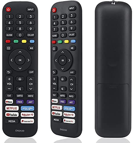 Universal Replacement EN2A30/EN2G30H Remote Control Compatible with Hisense-VIDAA-TV, YiBiChin HT266544 for Hisense Smart TVs - No Setup Required