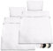 Beautissu 2er Set Renforcé Bettwäsche Set 135x200 cm Julie - Kissenbezug 80x80cm – Bettwäsche mit 2X Bettbezug & 2X Kopfkissenbezug - 4teilige Kühlende Sommerbettwäsche aus Baumwolle in Weiß