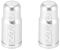 X AUTOHAUX 2 Stück Fahrrad Rennrad MTB Reifen Ventilkappen Staubschutzhüllen Silber Ton