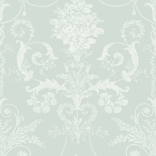 Laura Ashley Josette Duck Egg Wallpaper