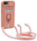 yanasuo Cordon de Coque Compatible avec iPhone 6/6S/7/8/SE 2020, Collier pour Étui Colliers de cellulaire, Silicone Cover Protection de la Caméra Étui Lanyard Case-Pink