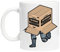 The Orange Metal Gear Solid Tasse de Tasse Réutilisable en Verre Blanc Pour le café de thé Coffee Cup