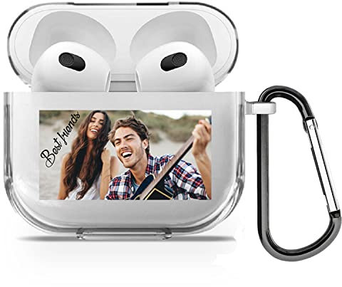 Personalisierte Benutzerdefinierte Ihr Eigenes Foto Text Soft Gel Klar Gummi Hülle für AirPods - Ihr Eigenes Design - for AirPods 3