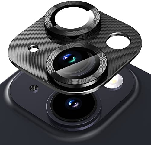 Diruite Kameraschutz für iPhone 14/14 Plus Kamera Linse Schutzfolie,Ultradünne HD 360°Schutz Glas mit Aluminium Rand Kamera Linse Schutzfolie für iPhone 14/14 Plus Camera Protector