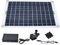 Kit Pompa Solare per Acqua, Fontana Solare 800L/H 50W 12V con Pannello, Pompa Solare per Fontana Fontana Esterna Kit di Caratteristiche dell'Acqua Fai da Te per Stagni per Uccelli Acquario di Pesci