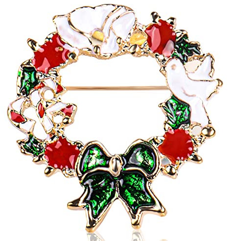 Minicoco Weihnachtsbrosche, Metall