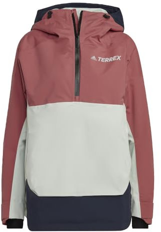 adidas Terrex 2 Layer RAIN.RDY Snow Anorak Women's, Red, Size L