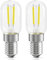 QNINE Fridge Light Bulbs, 𝟐𝐖 Equivalent to 𝟏𝟓𝐖, 200lm, Cool White 2200𝐊, 𝐄𝟏𝟒 LED Light Bulb for Freezer/Microwave/Cooker Hood, Non-dimmable, 2-Pack