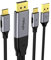 fairikabe Câble DisplayPort vers USB C 4K 60 Hz, source DisplayPort unidirectionnelle de 2 m vers USB-C pour moniteur portable tactile, Nreal Air/Xreal Air, moniteur USB-C, projecteur, etc.