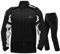 IRON JIA’S Regenanzug Herren Motorrad Regenjacke Wasserdichter Winddicht Atmungsaktiver Reflektierender mit Kapuze mit Reißverschluss Hochwertige Outdoor Regenmantel-Schwarz-M