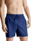 Calvin Klein Short de Bain Homme Medium Drawstring Mi-Long, Bleu (Signature Navy), L