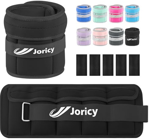 Gewichtsmanschetten Fuß, Verstellbares Gewichte für Beine und Arme 3 kg 1 Paar, Gewichtsmanschetten Hand, Fußgewichte und Fußgelenkgewichte für Fitnessstudio, Bewegung, Laufen, Joggen Schwarz