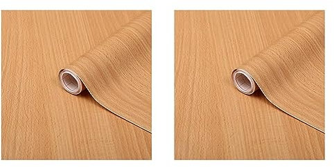 d-c-fix Pellicola Adesiva per mobili legno faggio ramato rosso PVC plastica vinile impermeabile decorativa per cucina, armadio, porta carta rivestimento 45 x 200 cm (Confezione da 2)