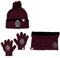 Ensemble Bonnet Gants cache cou Harry Potter (snood ou tour de cou double a l'interieur) (Ensemble bonnet + gants + snood Harry Potter - B)