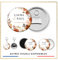 Décapsuleur ouvre-bouteille/Miroir de poche/Magnet/Cadeaux invités personnalisés x10 / Mariage Pacs Remerciement invités Merci Faveurs/Cadeau personnalisable invité mariage pacs