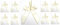 CaPiSo 12 Stück Schleifen 14x16 cm Geschenkschleife Schleife Hochzeit Satinschleife Hochzeit Antennenschleifen Hochzeitsgeschenk Vermählung (Satin Creme)