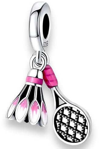 Fussball Tennis Basketball Volleyball Aerobic Fitness Sport Yoga Body Balance Kampfsport Schmuck - 925 Silber Sterlingsilber Charm - Bettelarmband Anhänger Schmuck Zubehör Geschenkidee (2601-A)