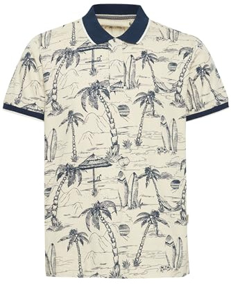 Blend BHPolo Herren Poloshirt Shirt mit Umlegekragen Knöpfen 100% Baumwolle Regular fit, Größe:M, Farbe:Dress Blues (194024)