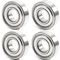 FUSHIBEARING 6204ZZ 20x47x14mm Metall Doppeldichtung, 6204-2Z ABEC-5 Chromstahl Vorgeschmierte Deep Groove Kugellager 4er-Packung (6204ZZ 20x47x14mm)