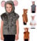 Charlie Crow Grey fur Mouse Costume for kids one size 3-8 Years.