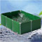 Pounjsd Laghetti da giardino fuori terra,laghetto per pesci in tela con staffa, Piscina Acquario Fuori Terra, piscina semplice per Piscina Giardino per Laghetti, Fontane(L1.5×W1×H0.5m-Vert)