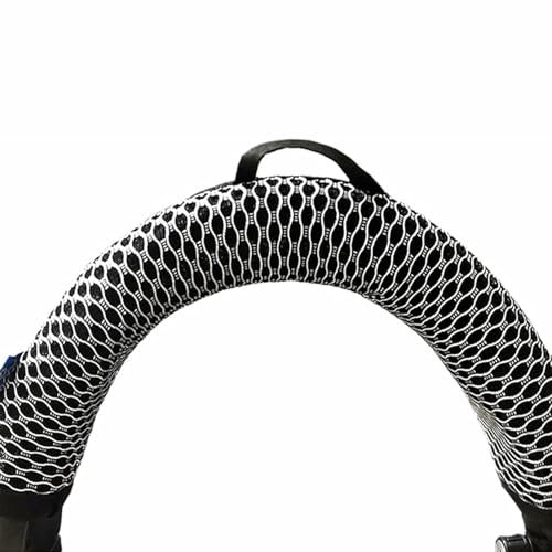 YunYiYi Kopfband-Abdeckung, kompatibel mit ATH M50, M50s, M50BT, M40X, M40, M35, M30, MSR7 Kopfhörern, atmungsaktives Netzgewebe, Polsterbezüge Serie und mehr (silberfarben)