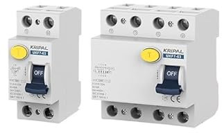 SkyjOy Salvavita Riarmo Automatico Interruttori di Circuito di dispersione a Terra 32A 300mA Interruttore Magnetico 2P 2 Poli Differenziale Riarmo Automatico(4,25A 30mA)