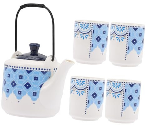 Cabilock 1 Juego de Tetera de Cerámica 4 Tazas Taza Térmica Y