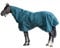 HKM - Outdoor Pferdedecke mit Fleece und abnehmbarem Halsteil in dunkelgrün; wasserdichte, Passgenaue & hochwertig verarbeitete Pferde Regendecke, 200 gr Füllung, 135 cm