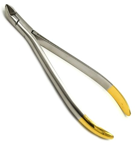 Kieferorthopädische Mikro Ligaturen Schneider abgewinkelt TC KFO Zange Zahntechnik Orthodontic Ligature Cutter Pliers