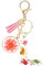 JSRQT Lettre L initiale Porte Clef en Résine Femme,Pétales Alphabet Porte-Clés Voiture Personnalisable,Keychains Fleur avec Pampille Pendentif pour Portefeuilles Sac à Main Charmes（L）