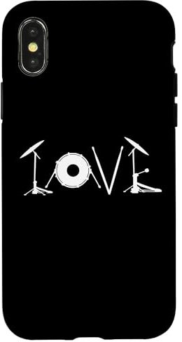 Custodia per iPhone X/XS Batteristi Batteria - Batteria - Love Drums - Batterista