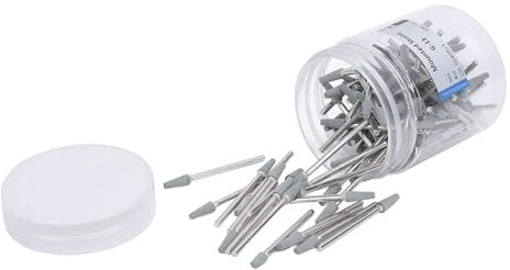 Manicure Grinding Head, Nail Drill Cord Replacement 100 Pcs Quartz Tungsten Steel Tapered Barrel Nail Drill Bit Drill Bits for Nails with Storage Box for Professional Round Top