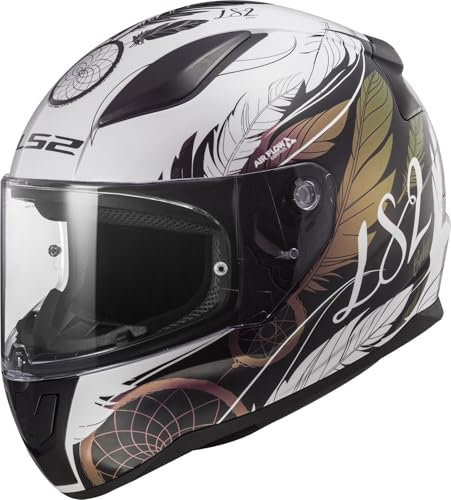 LS2 FF353 Rapid II Integralhelm Boho weiß schwarz pink