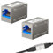2 Pièces Coupleur RJ45 Adaptateur Ethernet Femelle 10Gbps, Raccord RJ45 Femelle vers Femelle, Adaptateur LAN de Rallonge, Compatible avec Câbles Ethernet Cat7/Cat6/Cat5e, Transmission à Haute Vitesse