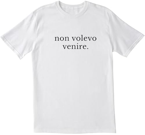 Hole Gadget Maglietta Divertente Uomo Donna - Non Volevo Venire - Idea Regalo Ironica e Simpatica per Amici, Compleanni, Feste Minimal Frasi Scritte Divertenti Unisex (XXL)