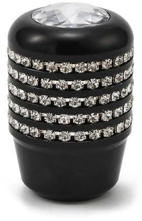 Schalthebel Diamant-Stil Schaltknauf Universal Schaltgetriebe Auto Schaltknauf Auto-Innenausstattung(Black)