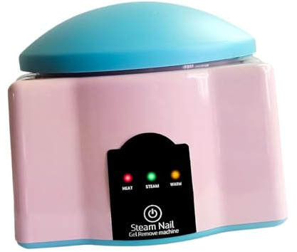 YsXoWiui Steam Nagellackentferner Dampf Nagellackentferner Maschine Elektrisch Automatisch Nagelkunst Acryl Werkzeug Aus Hochwertigem PP Material Ergonomische, Rosa