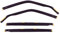 J&J AUTOMOTIVE | Windabweiser Passend Für Golf 5, Variant 2007-2012 Kombi, Heko Regenabweiser, Getönt, Set 4-Teilig, Vorne, Hinten, Aerodynamisch