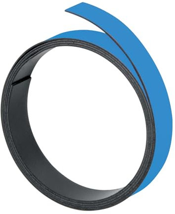 FRANKEN Magnetband, 100 cm x 15 mm, beschriftbar, zuschneidbar, hellblau, M803 18
