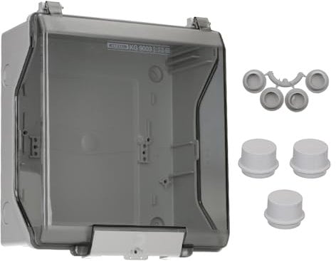 Hensel KG9003 KV-Leergehäuse, IP 66 Einbaumasse bei eingebaute Montageplatte 182x205x95 mm