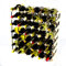 Classic 42 Bottle Pine Wood and galvanised Metal Wine Rack self Assembly