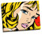 Gerahmter Kunstdruck auf Leinwand, Motiv: Roy Lichtenstein Girl, 61 x 50,8 cm