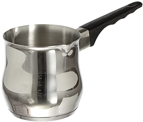 Ilsa Cafetière Turque, Omnia,Induction, INOX 18/10, Tasses 4, Argenté
