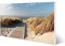 banjado Magnettafel weiß 78 x 37cm / Magnetwand Metall/Magnetpinnwand als Memoboard/Pinnwand Magnettafel Küche, Büro, Kinderzimmer inkl. 4 Magnete & Montageset - Motiv Dünen