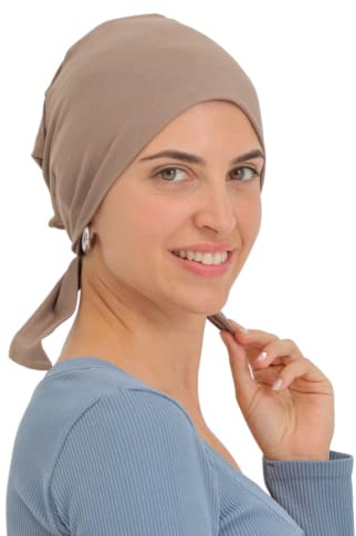 Komfort Baumwolle-Kappe Mit Binde An Der Ruckseite Fur Haarverlust, Cancer, Chemo