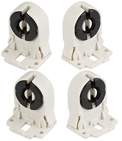 4pcs T8 Fluorescent and LED Tube Lamp Holder Socket Snap-in Or Slide-On Fittings AC 100-250V 5060Hz