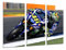 Cuadros Cámara Fotografie Bild Motorrad Valentino Rossi, Motorrad, Yamaha, Straße Gesamtgröße: 97 x 62 cm XXL