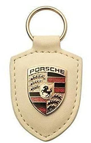 Original Porsche Wappen Schlüsselanhänger Weiß, weiß, 1